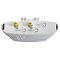 Фото-2 Уличная точка доступа MikroTik BaseBox 5 (RB912UAG-5HPnD-OUT) &mdash; нижняя панель разъёмов: коаксиальные коннекторы с маркировкой CH0, CH1, CH2 и AUX0/AUX1 на белом корпусе; важно для понимания подключения антенн на странице товара.