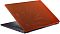 Фото-5 Ноутбук Acer Nitro Lite NL16-71G-539D 16 дюймов, вид сзади слева с приоткрытой крышкой; показаны красная крышка с графическим рисунком, логотип Nitro и задняя вентиляционная секция, изображение демонстрирует оформление крышки и заднюю часть корпуса.
