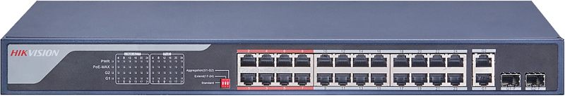 Фото Коммутатор HIKVISION DS-3E0326P-E(C) 24-PoE Неуправляемый 26-ports, DS-3E0326P-E(C)