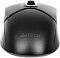 Фото-11 Мышь из комплекта A4Tech FG1012 Black, крупный план задней части сверху: логотип A4Tech на матовом чёрном корпусе; важно для подтверждения бренда и визуальной фактуры.