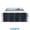 Фото-2 Серверная платформа Gigabyte S453-Z30 ACV1, фронтальный вид; на лицевой панели размещены 36 отсеков 3,5 дюйма в шести рядах, боковые ручки корпуса и два USB-порта справа; изображение важно для оценки форм-фактора 4U и плотности размещения накопителей.