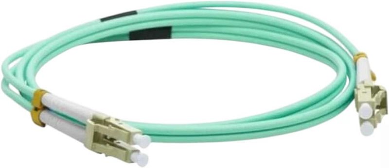 Фото Оптический патч-корд LANMASTER 50/125 мкм голубой 1 м, LAN-2LC-2LC/OM3-1.0
