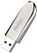 Фото-2 USB‑накопитель Netac U352 64GB (NT03U352N), серебристый &mdash; ракурс под углом: открытый разъём USB‑A, металлический корпус с округлыми кромками и отверстием под кольцо, на белом фоне; важно для страницы, чтобы показать разъём и металлический корпус.