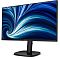 Фото-2 Монитор Philips 24B2N3200J, 23,8 дюйма &mdash; вид спереди под углом; тонкие рамки, чёрная стойка и овальная подставка, изображение помогает оценить внешний вид корпуса и экрана.