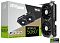 Фото-2 Видеокарта Zotac Gaming GeForce RTX 5060 Ti 8GB ZT-B50610E-10M, комплект с коробкой, вид спереди под углом. На фото коробка GeForce RTX 5060 Ti и карта с двумя вентиляторами, вертикальной боковой надписью GeForce RTX и тёмным корпусом. Фото важно для страницы товара, так как показывает товар и упаковку.