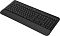 Фото-2 Мембранная клавиатура Logitech Signature K650, вид сверху под углом слева; полноразмерная форма, встроенная подставка для запястий, отдельный цифровой блок и ряд круглых кнопок в верхней части, чёрное исполнение; фото помогает оценить компоновку корпуса на странице товара.