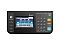 Фото-6 МФУ Kyocera ECOSYS M4125idn, крупный план панели управления; цветной сенсорный экран, цифровая клавиатура и кнопки старт/стоп, подписи на кнопках; на белом фоне для карточки товара, чтобы рассмотреть элементы управления и навигации.