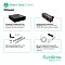 Фото-18 ИБП Systeme Electric Smart-Save Online SRT 6000, инфографика с дополнительными опциями: показаны внешний батарейный блок, внутренний батарейный картридж, монтажный комплект для стойки и датчик параметров внешней среды. Для страницы товара это важно, так как фото демонстрирует совместимые аксессуары и расширения.