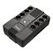 Фото-2 ИБП Powerman Brick 650 Plus, фронтальный вид. Видны прямоугольный дисплейный блок слева, четыре кнопки под экраном, диагональная передняя решётка и крепёжные уши по краям. Фото показывает основной вид устройства для страницы товара.