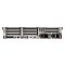 Фото-3 Сервер Lenovo ThinkSystem SR650 V2 (7Z73TA8100), вид сзади, два блока питания, слоты PCIe и панель I/O с сетевыми портами, VGA и USB, корпус серебристый.