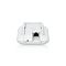 Фото-8 Точка доступа Wi‑Fi Ubiquiti Swiss Army Knife Ultra (UK‑Ultra), нижняя часть: порт Ethernet RJ45 и рядом круглый разъём; показывает проводное подключение и дополнительный интерфейс на странице товара.