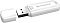 Фото-2 USB-накопитель Transcend JetFlash 730 64GB, вид сбоку под углом: снятый колпачок рядом, открыт разъём USB‑A, белый корпус с маркировкой и отверстием под шнурок, на белом фоне; важно для страницы, чтобы показать разъём и конструкцию колпачка.