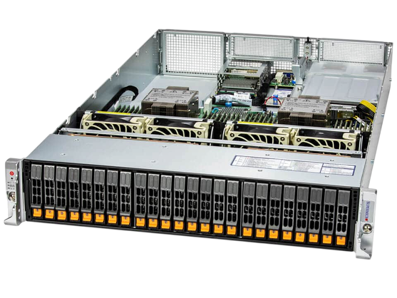 Фото Серверная платформа Supermicro SuperServer 221H-TN24R 24x2.5" Rack 2U, SYS-221H-TN24R (bundle12)