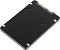 Фото-3 SSD Samsung PM883 MZ7LH480HAHQ-00005 480GB, вид с обратной стороны под другим углом. Показаны плоская чёрная тыльная крышка, крепёжные винты по углам и интерфейсный торец корпуса. Изображение помогает оценить конструкцию задней части и толщину накопителя.