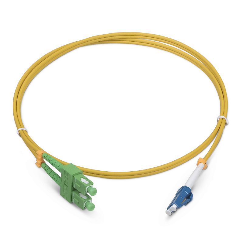 Фото Оптический патч-корд Cabeus SM 9/125 мкм жёлтый 20 м, FOP(d)-9-SC/APC-LC/UPC-20m