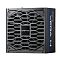 Фото-3 Блок питания для ПК Chieftec VEGA M PPG-850-C, фронтальный ракурс под углом. На фото показаны передняя решётка вентилятора, боковая панель с вертикальной надписью VEGA M и чёрный корпус с синей линией. Изображение помогает оценить оформление корпуса на странице товара.