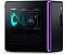 Фото-5 Настольный компьютер Alienware Aurora R16, вид слева через стеклянную боковую панель. На фото видны внутренние компоненты, вентилятор с подсветкой, система охлаждения и вентиляционные соты в нижней части чёрного корпуса. Изображение важно для страницы товара, потому что показывает внутреннюю компоновку и боковую панель системного блока.