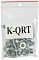 Фото-3 Точка доступа MikroTik QRT 5 (RB911G‑5HPnD‑QRT), комплект крепежа: прозрачный пакет с винтами, гайками и шайбами серебристого цвета, на пакете наклейка &laquo;K‑QRT&raquo;. Контекст: фото монтажных аксессуаров из комплекта. Важно для страницы товара, чтобы показать наличие крепежных элементов для установки.