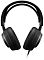Фото-5 Наушники с микрофоном SteelSeries Arctis Nova Pro, фронтальный вид; показаны две овальные амбушюры, широкое внутреннее оголовье и кабель, подключённый к правой чашке; чёрная гарнитура помогает оценить форму посадочной части и симметрию корпуса.