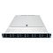 Фото-5 Серверная платформа ASUS RS700A-E13 RS12U, вид сверху на закрытый корпус: серебристая крышка с центральной защёлкой, спереди 12 корзин 2,5" в два ряда с синими фиксаторами; показывает внешний вид шасси и фронтальные отсеки накопителей для установки в стойку.