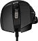 Фото-5 Проводная мышь Logitech G502 Hero, крупный план верхней панели; видны колесо прокрутки, кнопка переключения режима колеса и кнопка G9, а также направляющие линии на основных кнопках, корпус чёрный. Фото показывает управляющие элементы в центральной части мыши.
